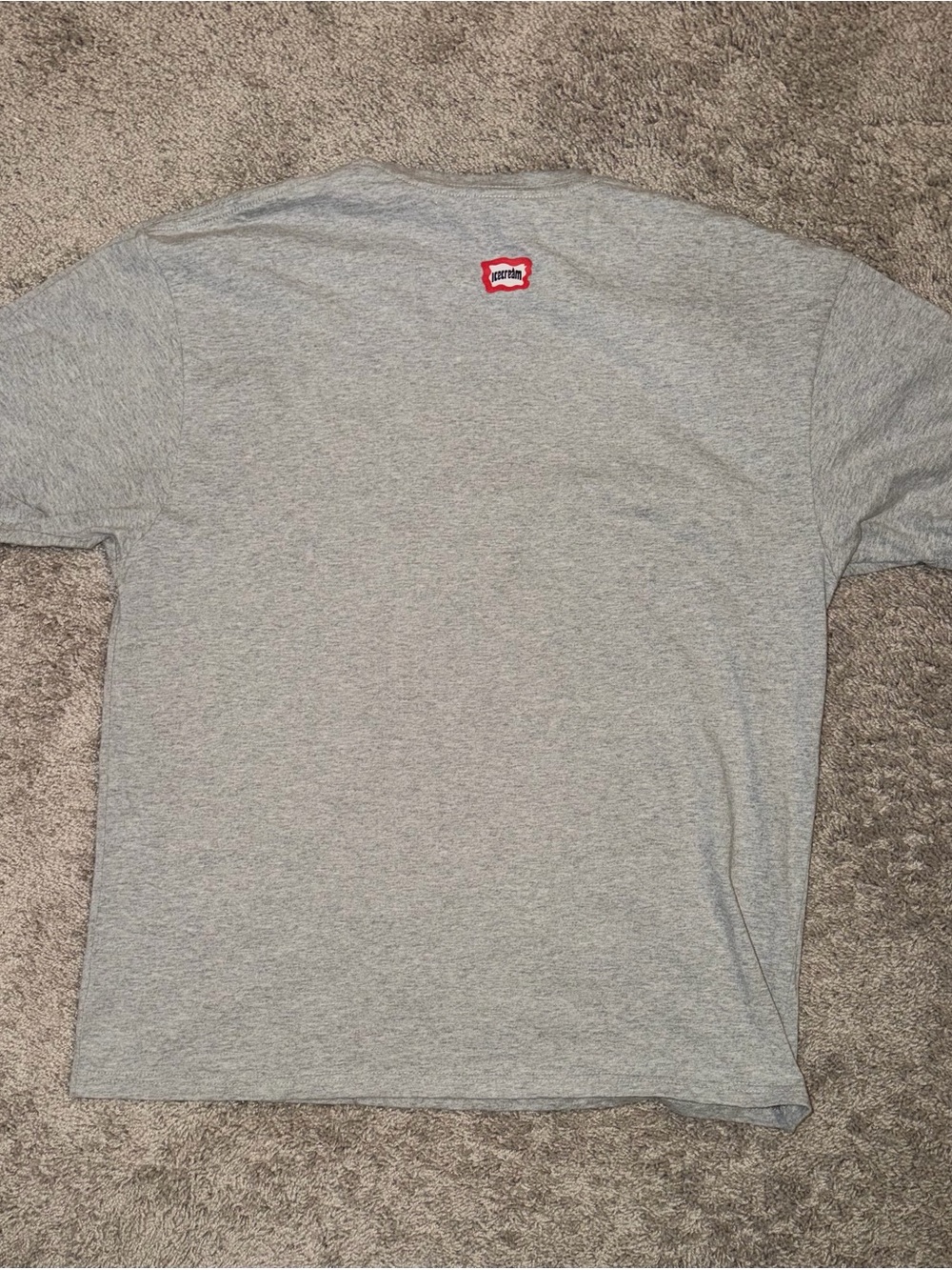 Ice Cream Gray Graphic Tee with Ice Cream 8Ball Skull Design - Picture 4 of 5